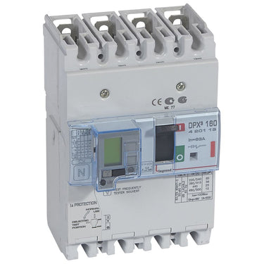 DPX³ 160 maksimalafbryder termo + jordfejl 4pol 63A 36KA - 1