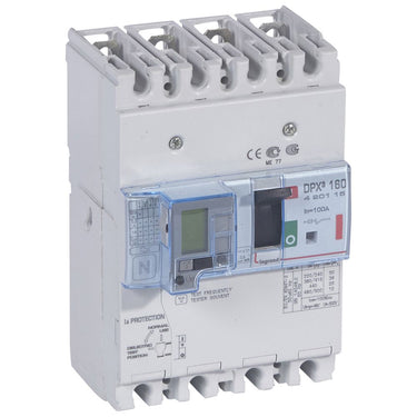 DPX³ 160 maksimalafbryder termo + jordfejl 4pol 100A 36KA - 1
