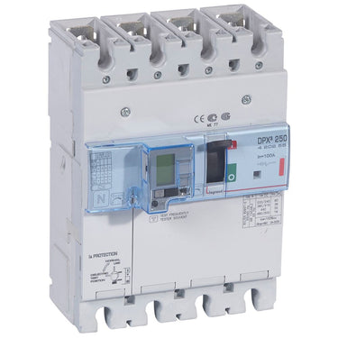 DPX³ 250 maksimalafbryder termo + jordfejl 4pol 100A 36KA - 1