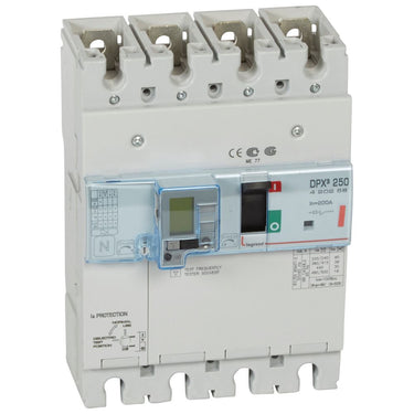 DPX³ 250 maksimalafbryder termo + jordfejl 4pol 200A 36KA - 1