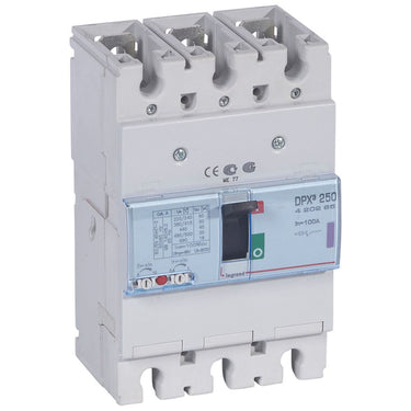 DPX³ 250 maksimalafbryder termo 3pol 100A 50KA - 1