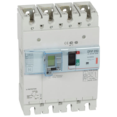 DPX³ 250 maksimalafbryder elektronisk + jordfejl 4pol 250A 36KA - 1