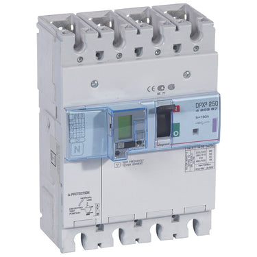 DPX³ 250 maksimalafbryder elektronisk + jordfejl 4pol 160A 50KA - 1