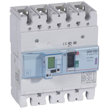 DPX³ 250 maksimalafbryder elektronisk 4pol 100A 50KA - 1