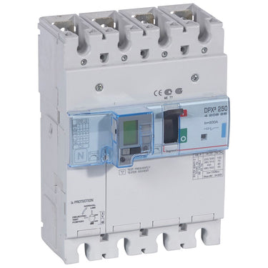 DPX³ 250 maksimalafbryder termo +jordfejl 4pol 200A 70KA - 1