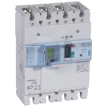 DPX³ 250 maksimalafbryder elektronisk +jordfejl 4pol 250A 70KA - 1