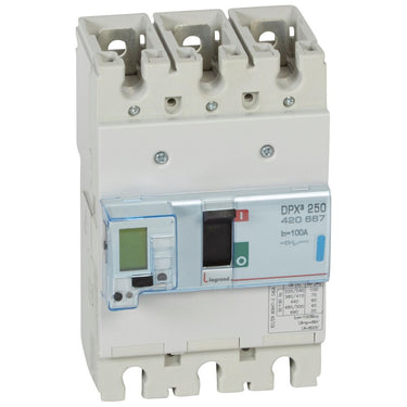 DPX³ 250 maksimalafbryder elektronisk+ energi+jordfejl 3pol 100A 70KA - 1