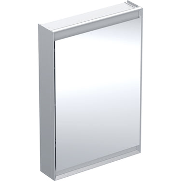 Geberit ONE spejlskab med ComfortLight 1 låge hængsler venstre væg 90 x 60 cm alu - 1