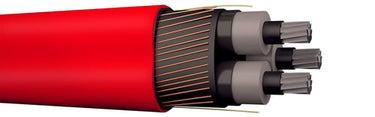 Mellemspændingskabel PEX-AL-CT RM 3X240/35 rød 12KV - 1
