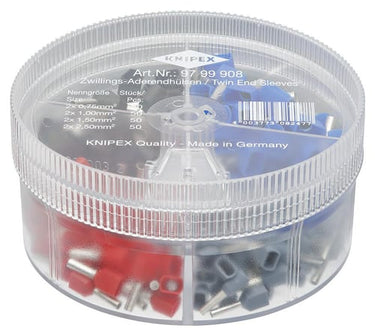 Knipex Sortimentboks med Twin-kabeltyller 2 x 0,75 / 2 x 1,0 / 2 x 1,5 / 2 x 2,5 mm² 200 dele - 1