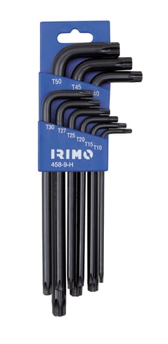 Irimo torx nøglesæt lang sort TX 10-50 9 dele - 1
