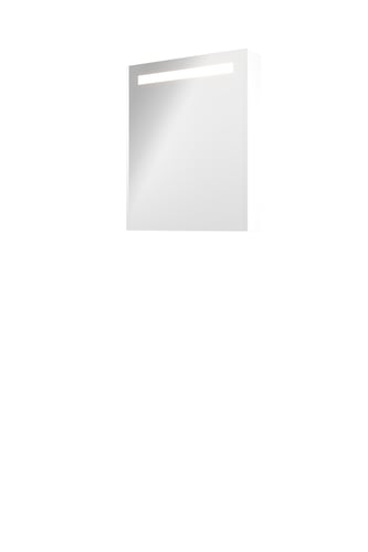 Sanibell Proline spejlskab med LED belysning 60 x 74 cm mathvide sidepaneler - 1