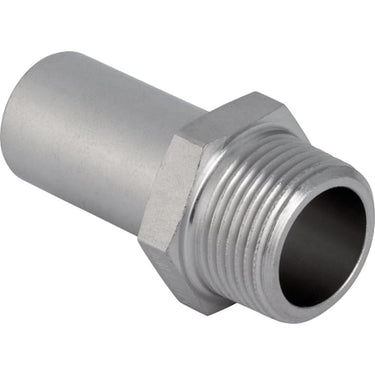 Geberit Mapress rf overgang med udvendigt gevind og nippelende: d=42mm R=1 1/2" - 1