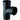 Geberit Silent PP grenrør 87,5° 110/110mm 2mf Sort - 1