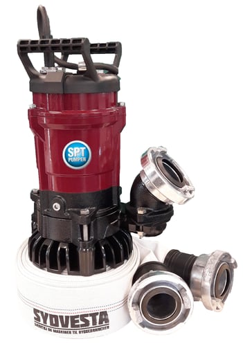 400W Entreprenørpumpesæt SPT 400 R/W m/15meter slange 233 liter/min - 1