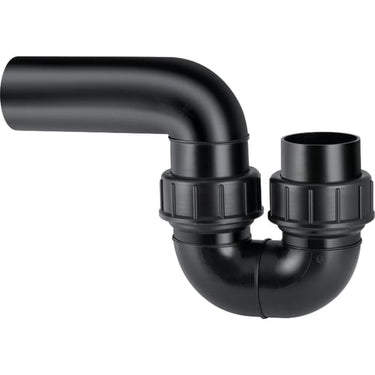 GEBERIT PEH universalvandlås 110 mm 2 forskr sort - 1