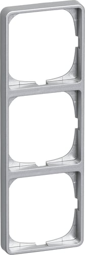 FUGA ramme Baseline 50 3 modul stålmetallic - 1