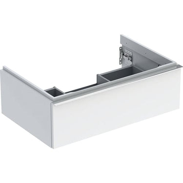 Geberit Icon vaskeskab 740 x 476 x 247 mm 1 skuffe hvid højkomprimeret trelags-spånplade lakeret blankpoleret - 1