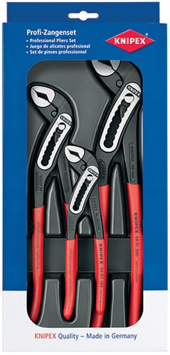 Knipex Alligator vandpumpetangssæt 8801 180 250 og 300 mm - 1