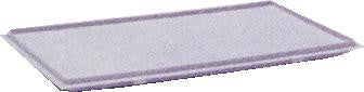 Låg 8705 til Euro kasse 400 x 300mm grå - 1