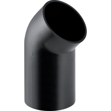 Geberit PEH bøjning 45° 110mm sort - 1