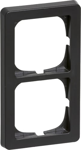 FUGA ramme Baseline 63 2 modul koksgrå - 1
