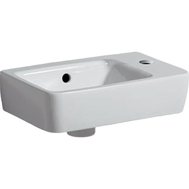 Geberit Renova Compact håndvask t/møbel 400 x 250 x 150 mm hvid porcelæn KeraTect - 1