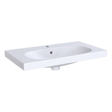 Geberit Acanto håndvask 750x168x422mm t/møbel/bolt hvid porcelæn KeraTect - 1