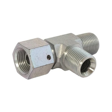 T-stykke 1/2" BSPP omløber/nippel/nippel - 1