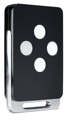 Mini håndholdt RF-sender med 1-kanal og 4 tangenter - 1
