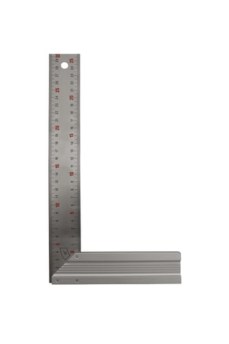 Snedkervinkel 250x145 mm med kraftig base i aluminium - 1