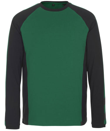 Mascot T-shirt langærmet 50568 grøn/sort M - 1