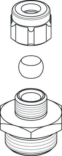 Børma forskruning 1/2" x 8 mm til B7542 - 1
