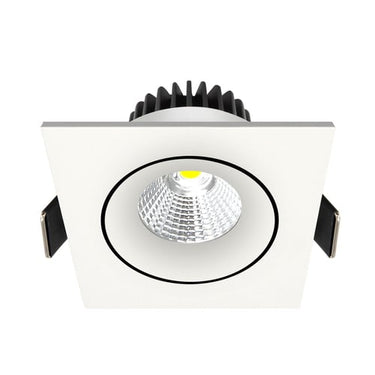 Velia Tilt LED Downlight 3000K mat hvid firkantet - 1