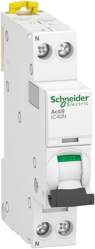 Automatsikring iC40N 1 Pol + Nul C-karakteristik 2A 6/10kA brydeevne Icu - 1