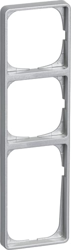 FUGA ramme Baseline 50 3,5 modul stålmetallic - 1