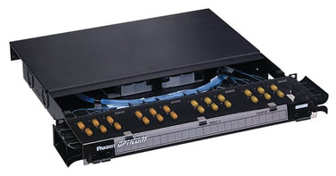 19" Fiberboks udtræk for 8x modul (FAP) 2U sort - 1