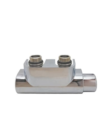 KRISS Twin Manuel ventilsæt 1/2" V/L til 50 mm centerafstand fremløb højre krom - 1