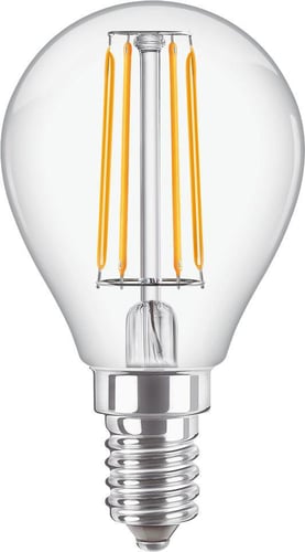 Philips CorePro LED Krone 4,3W (40W) E14 827 P45 Klar Glas - 1