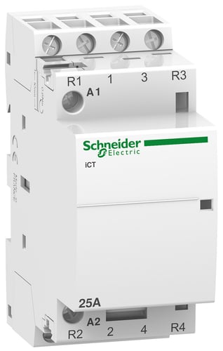 Kontaktor iCT 25A 2NO+2NC 230VAC modulkontaktor bredde 36mm - 1