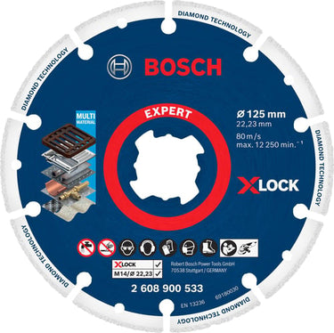 Blå Bosch skæreskive diamant metal 125MM - 1