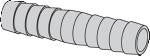 Slangesamler 1/2" x 1/2" - 1