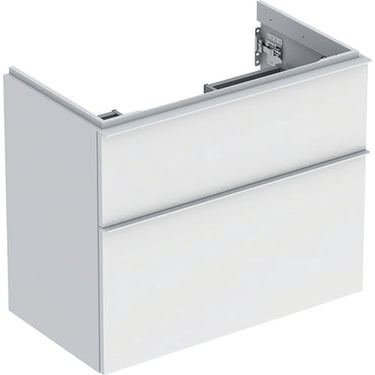 Geberit Icon vaskeskab 740 x 416 x 615 mm 2 skuffer hvid højkomprimeret trelags-spånplade mat lakeret - 1