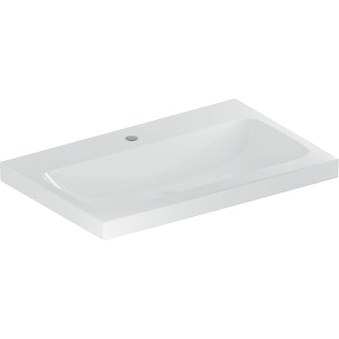 Geberit iCon Light håndvask 750 x 480 mm hvid porcelæn KeraTect - 1