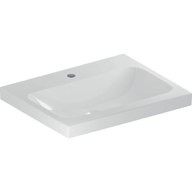 Geberit iCon Light håndvask 600 x 480 mm hvid porcelæn KeraTect - 1