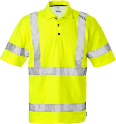 Fristads Hi-Vis poloshirt kl.3 7025 gul str XS - 1