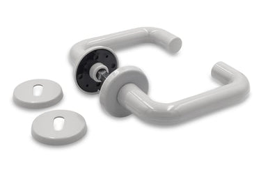 Dørgreb U-form grå plast 10084 - 1