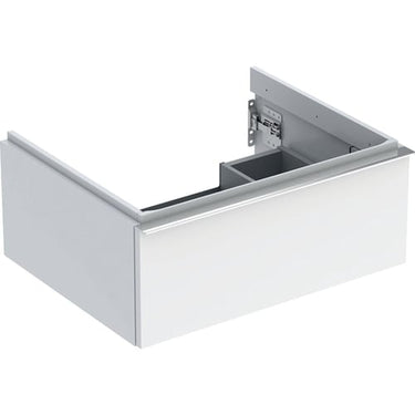 Geberit Icon vaskeskab 592 x 476 x 247 mm 1 skuffe hvid højkomprimeret trelags-spånplade lakeret blankpoleret - 1