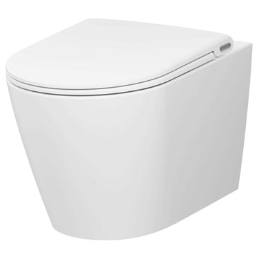 Pressalit Trend Combi Pack væghængt toilet m/sæde hvid/mat hvid - 1