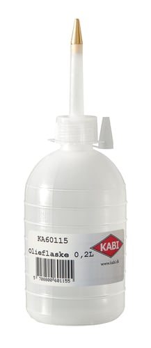 Olieflaske 0,3 liter messing spids - 1